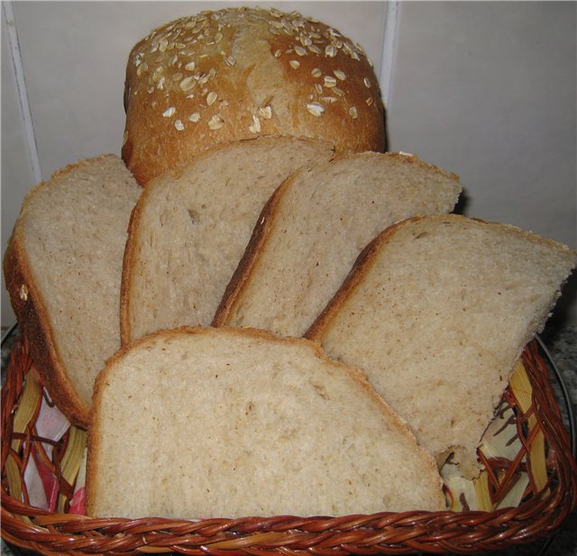 Хляб от бяло пшенично закваска, средно кисел от администратор в Bread Maker