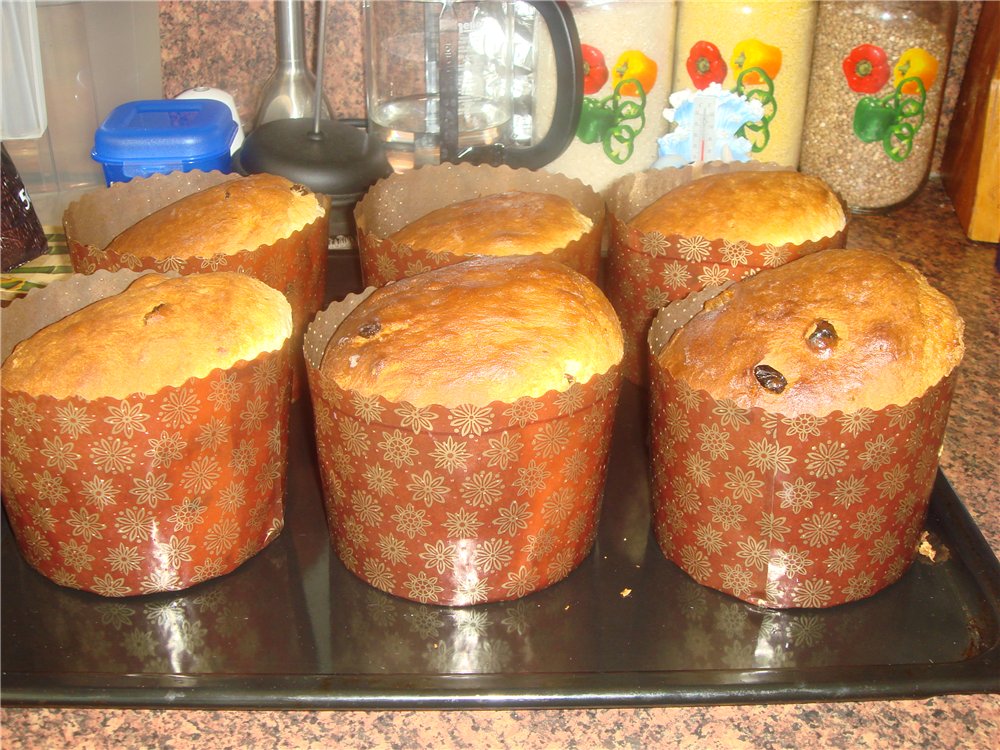 Kulich con Myasoedovskaya en el horno (clase magistral)