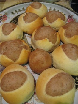 Mga Buns na "Duet".