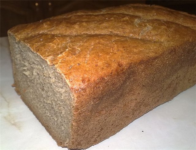 Pane di segale Senza niente (forno, macchina per il pane, pentola a cottura lenta)