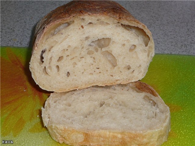 Ciabatta, Peter Reinhart (puliszkán)