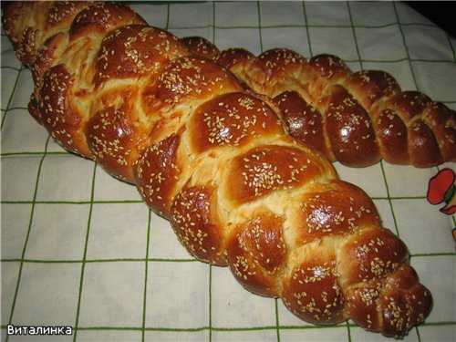 Trenza de trigo y papa (jalá) (horno)