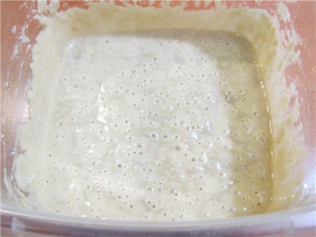 Milk sieve from flour of the 1st grade (oven)