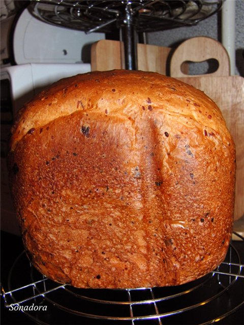 Pane al formaggio con pasta (macchina per il pane)