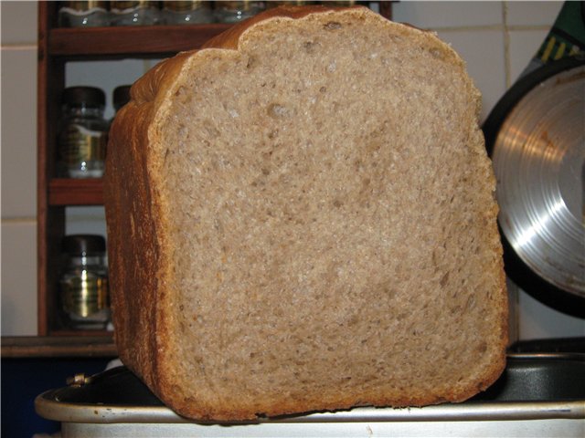 Creamy rye bread (bread maker)