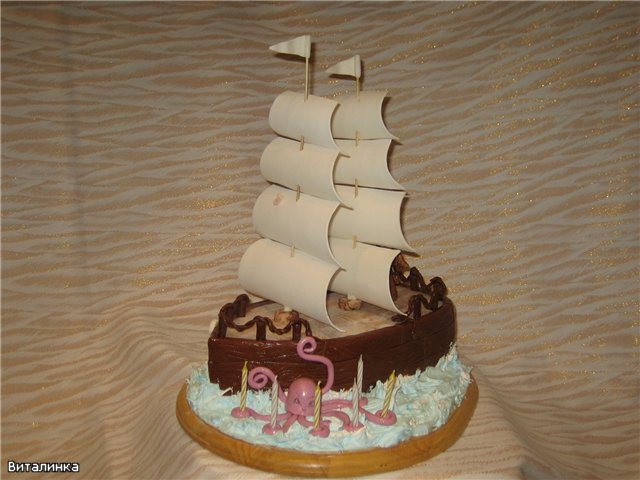 Ships and sea (cakes)