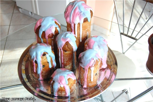 Examples of decorating Easter cakes and Easter