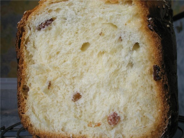 Pastel de masa vienesa en una panificadora