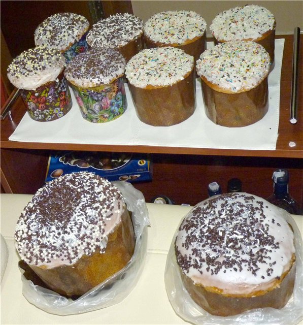 Kulich con Myasoedovskaya en el horno (clase magistral)