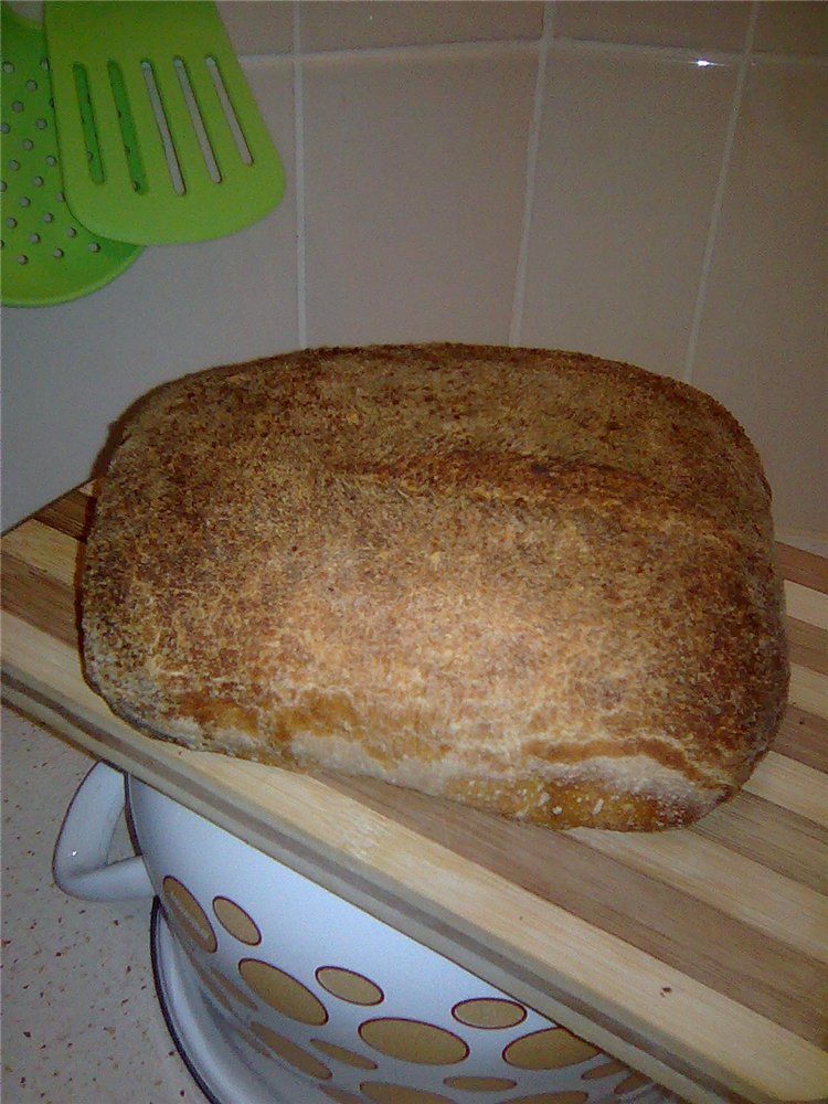 Pane di crusca di frumento con lievito madre lattico