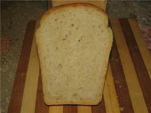 Pane da tavola bianco a lunga durata (forno)