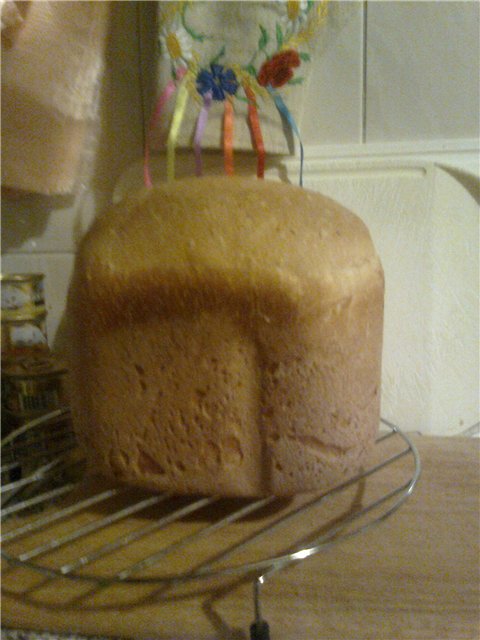 Pan de masa madre francesa en una panificadora