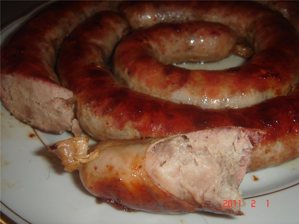 Sausage at home