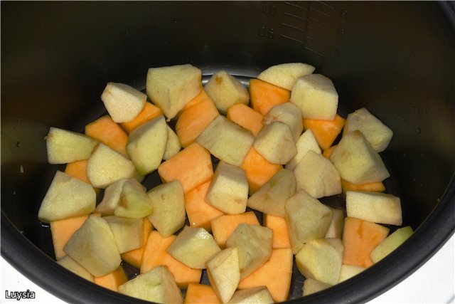 Fruit pilaf with orange juice (Panasonic SR-TMH 18)