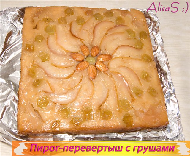 Flip Pie with Pears