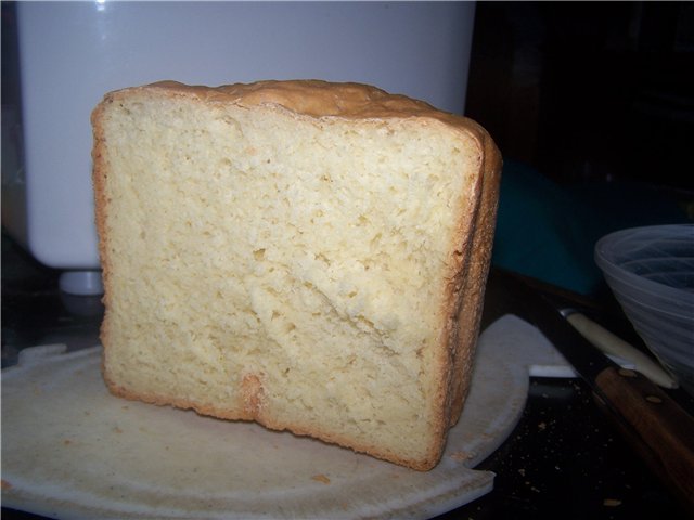 Pane di grano con pasta fredda (macchina per il pane)