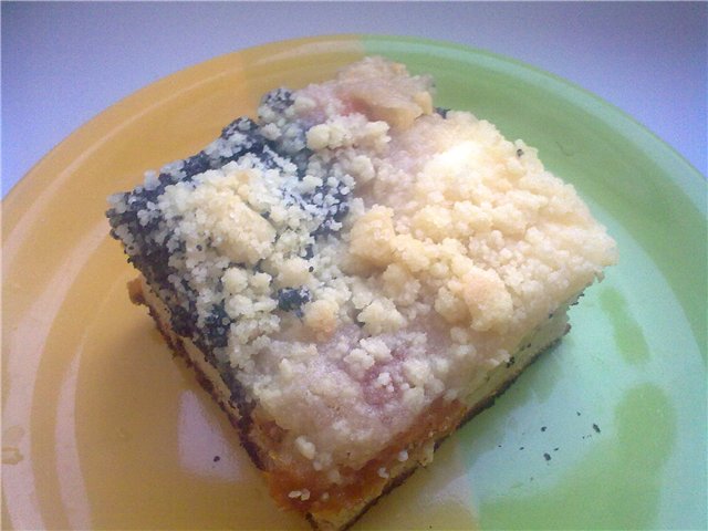 Torta di papavero con streusel