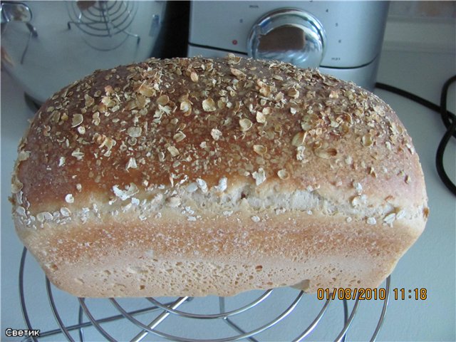 Pane integrale con lievito naturale (al forno)