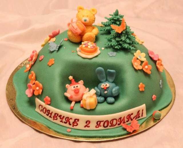 Cakes based on the cartoon Smeshariki