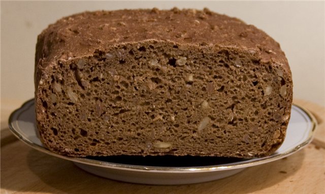 Pan de centeno de verdad (panificadora)