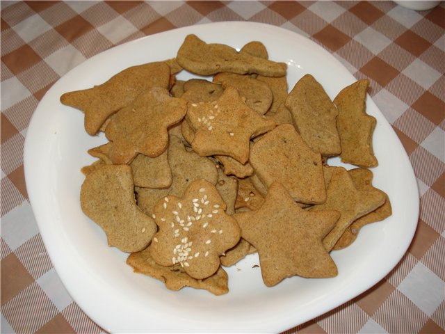 Galletas de centeno integrales