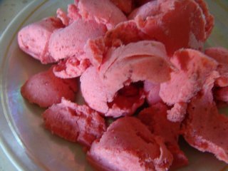 Gelato Fragola con panna