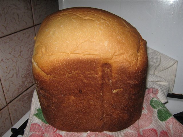 Kulich in een broodbakmachine