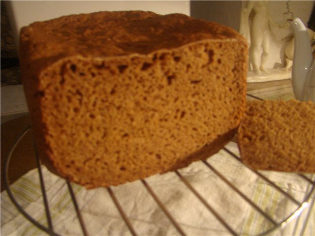 Pan de centeno favorito (máquina de hacer pan)