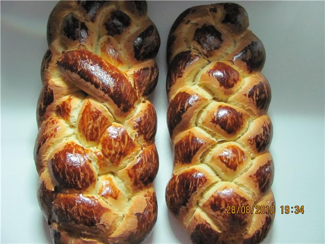 Feestelijke challah (vlecht)