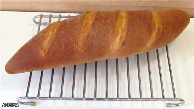 Pane al setaccio di senape secondo GOST nel forno