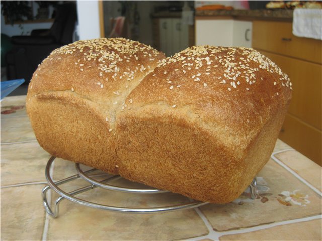 Brewed wheat bread (oven)