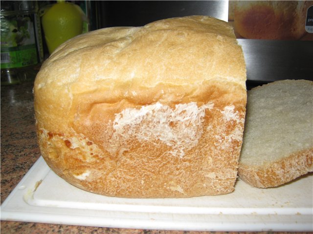 French bread in a bread maker