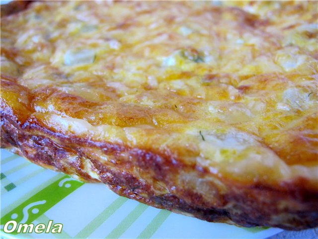 Frittata with zucchini