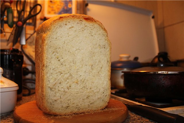 French garlic bread with crust