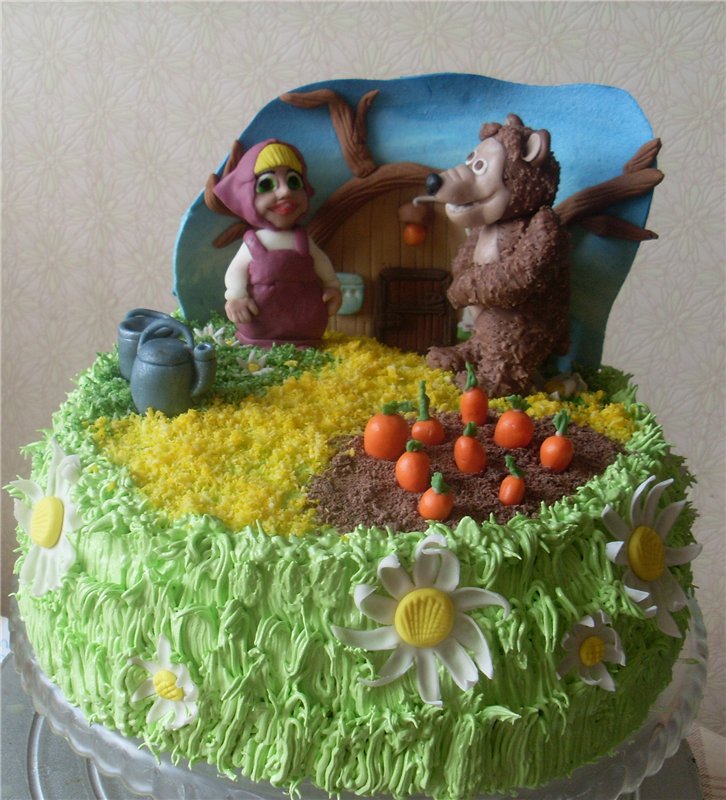 Torte basate sul cartone animato Masha e Orso