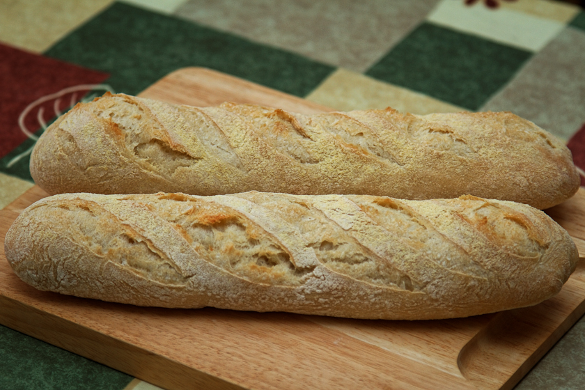 Baguette francesa sobre massa vella / Baguette de pate fermentee (forn)