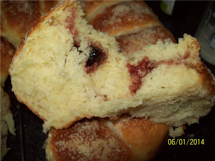 Pastel de manzanilla con streusel