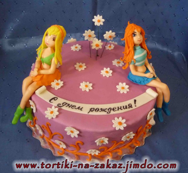 Torte con fate basate sul cartone animato Winx e altri