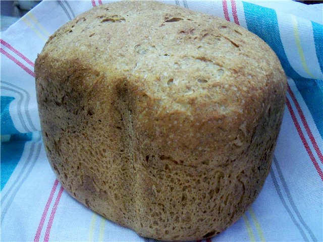 Pane di segale integrale con farina integrale Contadina