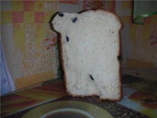 Sweet egg bread in a bread maker