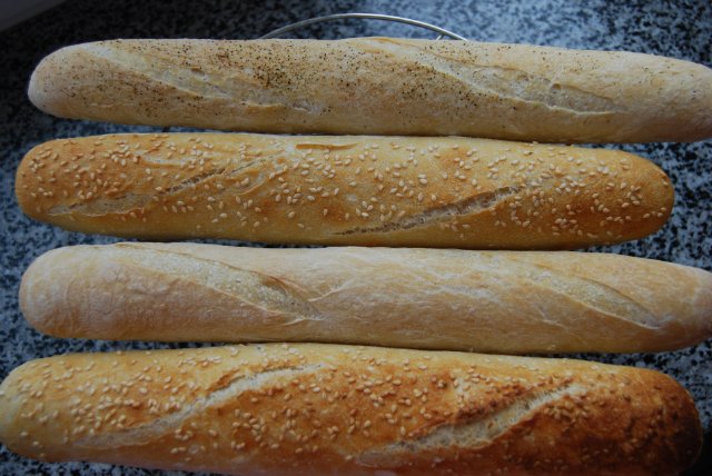 Baguette francesa amb massa fermentada (real)