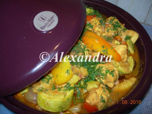 Tagine de pollo con orejones y otras recetas de tagine