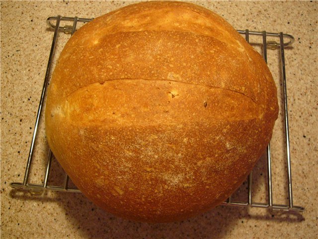 Pan de trigo sobre masa madura (autoleudado)