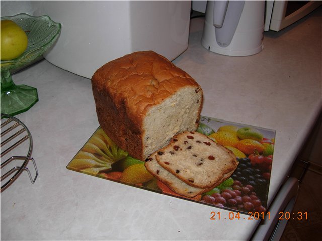 Madaling apple cake (gumagawa ng tinapay)