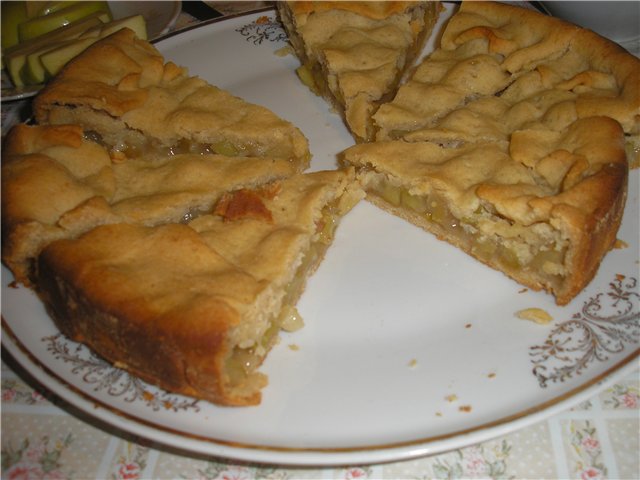 Pastel de manzana magra