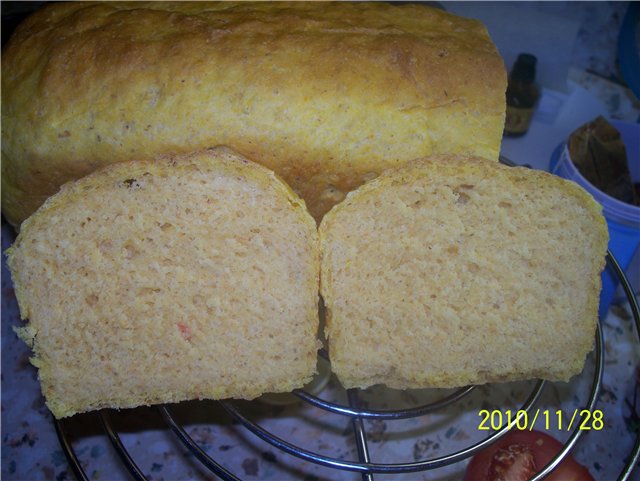 Pan de crema de zanahoria y avena (horno)