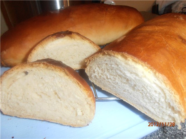 Tarwebrood "Hongaars" in de oven