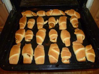 Bagel di lievito con marmellata di plastica