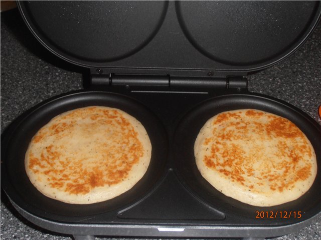 Panqueques de patata y queso