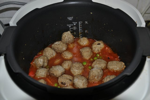 Meatballs in vegetables (Cuckoo 1054)